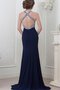 Robe de bal plissage luxueux a-ligne de lotus avec sans manches - photo 2