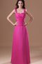 Robe de soirée longue bretelles spaghetti ruché avec chiffon - photo 1