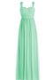 Robe demoiselle d'honneur plissage en forme bandouliere spaghetti ligne a avec chiffon - photo 1