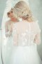 Robe de mariée classique decoration en fleur cordon boutonné avec gradins - photo 2