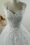 Robe de mariée cordon avec sans manches de mode de bal éblouissant v encolure - photo 3