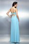 Robe de bal plissage longue jusqu'au sol manche nulle avec fronce - photo 30