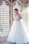 Robe de mariée discrete longue avec perle de mode de bal jusqu'au sol - photo 2
