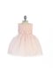 Robe de cortège enfant plissage de longueur à genou en organza de lotus avec ruban - photo 1