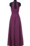 Robe demoiselle d'honneur plissage facile avec chiffon fermeutre eclair ligne a - photo 2