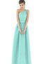 Robe demoiselle d'honneur charmeuse longue a-ligne fermeutre eclair - photo 2