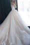 Robe de mariée d'epaule ajourée divin de traîne moyenne en tulle decoration en fleur - photo 2