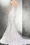 Robe de mariée longue de fourreau pendant avec zip de traîne moyenne - photo 2