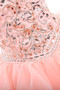 Robe de quinceanera romantique longue avec cristal de crystal floral pin textile en tulle - photo 3