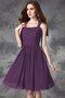 Robe demoiselle d'honneur naturel bref manche nulle avec chiffon de lotus - photo 4