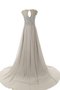 Robe de bal charmeuse en dentelle jusqu'au sol avec manche épeules enveloppants noeud - photo 2