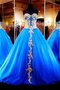 Robe de quinceanera longue en dentelle de mode de bal avec zip avec perle - photo 2