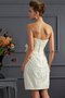 Robe mère de mariée naturel avec zip avec sans manches de col en cœur appliques - photo 4