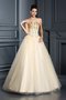 Robe de quinceanera longue en satin fermeutre eclair avec sans manches avec perle - photo 1