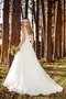 Robe de mariée romantique facile ligne a avec manche courte de traîne mi-longue - photo 2
