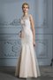 Robe de mariée grosses soldes jusqu'au sol encolure ronde appliques de sirène - photo 6