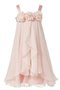 Robe de cortège enfant naturel bretelles spaghetti jusqu'au sol ligne a de princesse - photo 1