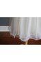 Robe de cortège enfant courte naturel de longueur à genou textile en tulle a-ligne - photo 2