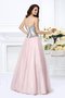 Robe de quinceanera naturel longue de mode de bal cordon avec perle - photo 2