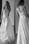 Robe de mariée ligne a de princesse manche nulle incroyable naturel - photo 1