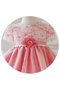 Robe de cortège enfant plissage en organza ligne a de lotus avec décoration dentelle - photo 2