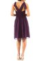 Robe demoiselle d'honneur bref ligne a au niveau de genou en chiffon ruché - photo 2