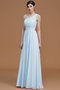 Robe demoiselle d'honneur naturel avec sans manches ligne a ruché d'épaule asymétrique - photo 24