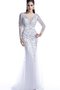 Robe de bal luxueux brillant romantique de col bateau avec perle - photo 1