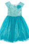 Robe de cortège enfant plissage courte avec manche courte fermeutre eclair avec fleurs - photo 1