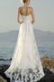 Robe de mariée simple impressioé avec décoration dentelle en plage de traîne moyenne - photo 2