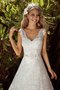 Robe de mariée luxueux facile avec perle decoration en fleur boutonné - photo 2