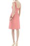 Robe demoiselle d'honneur courte plissage en satin au niveau de genou ligne a - photo 2
