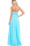 Robe de bal delicat jusqu'au sol avec perle manche nulle avec chiffon - photo 2