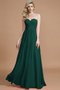 Robe demoiselle d'honneur naturel avec sans manches a-ligne en chiffon jusqu'au sol - photo 14
