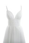 Robe de mariée humble plissage de bustier textile en tulle manche nulle - photo 2