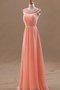 Robe de soirée avec perle a-ligne avec chiffon longueur au ras du sol de princesse - photo 1