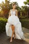 Robe de mariée de princesse ligne a avec perle haut bas de tour de ceinture en haute - photo 1