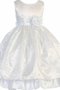 Robe de cortège enfant pailleté avec fleurs avec manche épeules enveloppants - photo 1