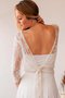 Robe de mariée plissage vintage avec décoration dentelle ligne a de traîne courte - photo 2