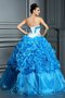 Robe de quinceanera longue avec sans manches jusqu'au sol de lotus de mode de bal - photo 2