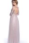 Robe de bal luxueux avec manche longue trou de serrure jusqu'au sol col en bateau - photo 2