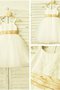 Robe de cortège enfant naturel textile en tulle avec fleurs de princesse avec zip - photo 5
