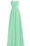 Robe demoiselle d'honneur plissage ruché avec chiffon ligne a avec fronce - photo 1