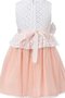 Robe de cortège enfant manche nulle a-ligne en tulle encolure ronde - photo 2