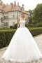 Robe de mariée simple naturel de mode de bal en tulle de traîne courte - photo 1