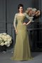 Robe mère de mariée longue naturel manche nulle col en forme de cœur fermeutre eclair - photo 1