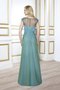 Robe de bal formelle simple avec perle a-ligne avec zip - photo 2