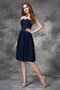 Robe demoiselle d'honneur bref manche nulle avec zip a-ligne au niveau de genou - photo 3