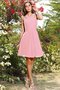 Robe demoiselle d'honneur bref bandouliere spaghetti ligne a fermeutre eclair avec fronce - photo 22