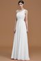 Robe demoiselle d'honneur naturel avec sans manches ligne a ruché d'épaule asymétrique - photo 35